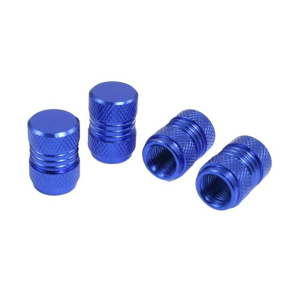 7 Mm Thread Car Tyre Valve Stem Caps Covers Royal Blue Easy Installation