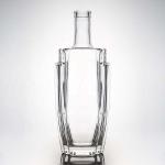 Acceptable Customer's Logo Glass Square Super Flint 500ml 700ml 750ml Bottle for