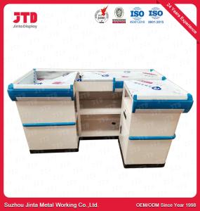 China ODM Grocery Store Checkout Counter 600mm 2000mm White factory