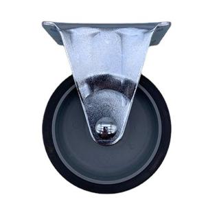 China 2.5 Inch TPR Light Duty Fixed Rigid Top Plate Caster Wheels Wear-resistant factory