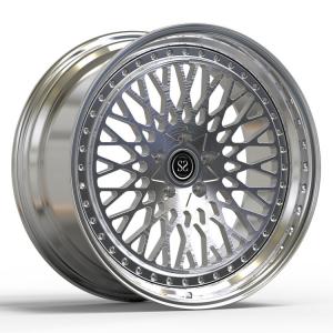 China 2 PC Polished Wheels For Golf 6 R Forged Brushed Gun Metal 20inch 20x9.5 Alloy Car Rims factory