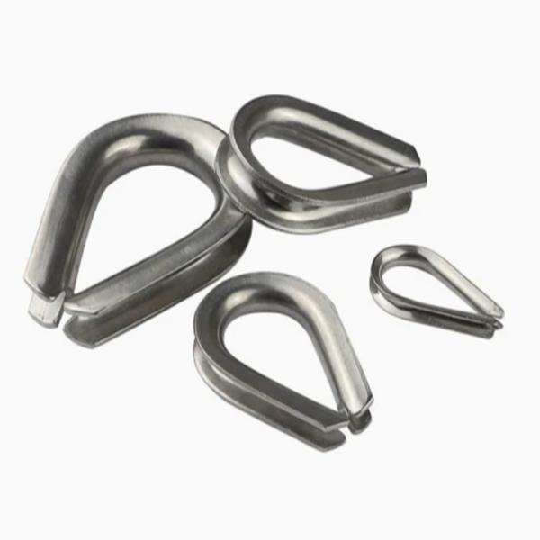 European Type Heart-Shaped Wire Rope Thimble with Manufacturers Fastener
