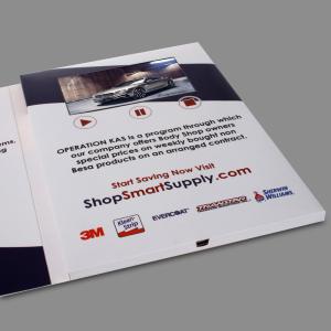 China Small Digital Flip Book Video / Promotional Video Brochure CMYK Printing factory