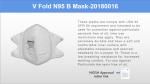 Niosh White Folding Medical Grade Face Mask BFE 99.9%