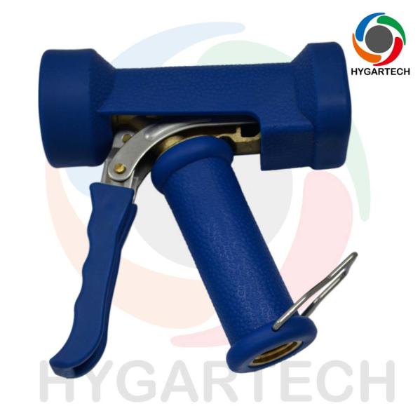 Brass Industrial Washdown Blue Washing Gun Polymer House For Hot Water Use