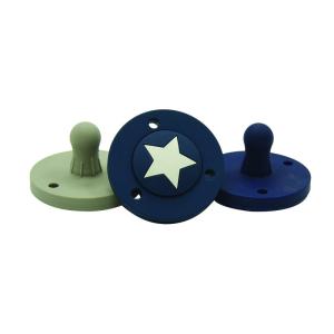 China Soft Elastic Sanitary CPSIA Baby Teething Pacifier Laser Printed Logo factory