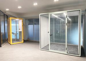China Acousitc phone booth Large Size 4 Person with PET Acoustic Foam Easy to assemble factory