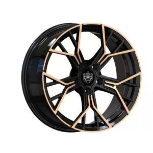 China Gloss Black Color And Machine Face Forged Aluminum 21 inch wheel for cars factory