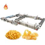 Fresh French Fries Production Line 58 kw Electric Fried Potato Fingers Making