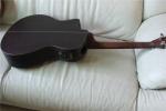 All solid wood 14th guitar customized acoustic electric guitar in satin