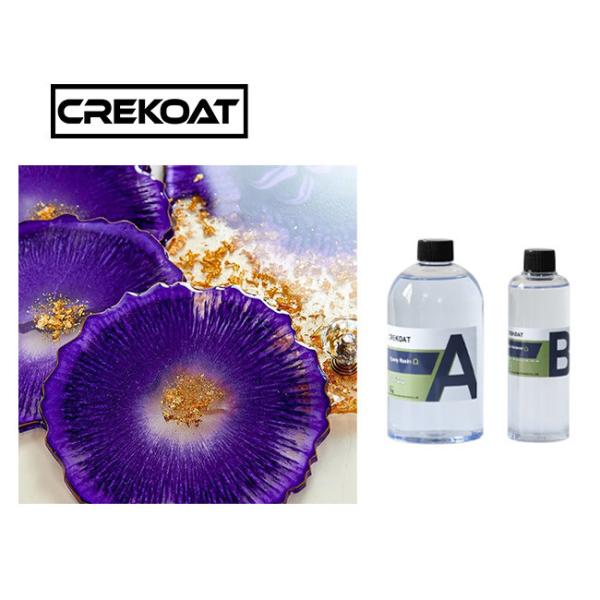 China 2 Component High Gloss Clear Cast Epoxy Resin For Art Bar Tables Tumbler factory