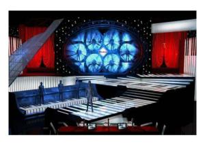 China customerized P8 Video Wall Led Display Screen Full Color for Advertisement 256 * 128mm factory