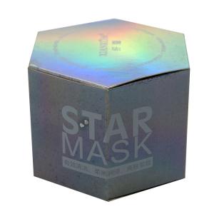 Custom CMYK Iridescent Paper Cosmetic Packaging Boxes UV Printing