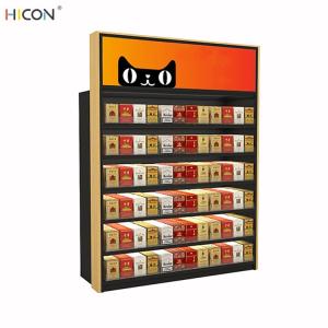 China Classical Countertop Metal and Acrylic Cigarette Gondola Rack Price factory