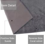 Microfiber Cleaning Cloth Car Cleaning Cloth Kitchenware Wipe Cloth 40x40cm Gray