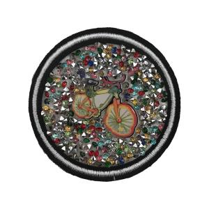 China Customized Shape Rhinestone Applique Patches Embroidery Decoration factory