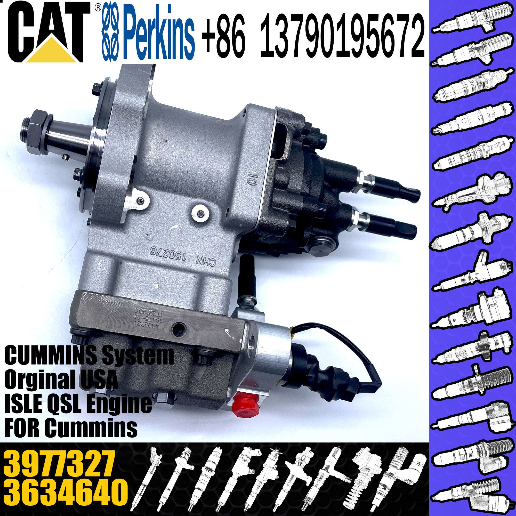 Cummins Diesel ISLE Engine Fuel Injection Pump 4902731 2872930 3977327