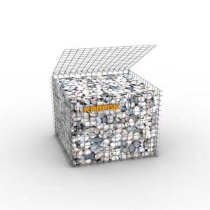 China Garden Wall 5mm Gabion Baskets 1mx1mx1m Heavy Duty Galvanised on sale