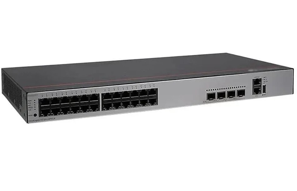 Huawei S5735-L24T4S-A1 24 Port Enterprise CloudEngine Campus Network Access Switch CloudEngine S5735-L24T4S-A1 (24*10/100/1000BASE-T ports