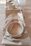 High Temperature Fibreglass Filter Bags 850gsm For Cement Plant