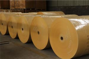 China Biodegradable 500gsm Heavy Duty Brown Kraft Paper Roll 50gsm Gift Wrapping factory
