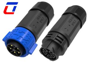 China 20A Industrial Waterproof Power Connector 5 Pin Waterproof Power Cord Connector factory