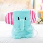 Soft 220g Baby Rolled Up Blanket Funny Animal Cartoon Fleece Plush Blanket for