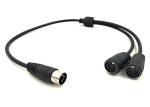 MIDI Keyboard DIN Power Cable 28AWG Wire Gauge PVC Jacket Copper Conductor