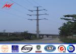 8M 5KN Powder Coating Steel Tubular Pole , Light Duty Steel Transmission Poles