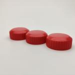 Red Ribbed Closure 32mm Double Wall Cap With Screw Lock