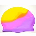 Silicone Multicolor Triathlon Swim Cap For Adult Women Men Youth