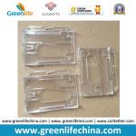 Double Cards Type Plastic Transparent Clear ID Business Card Badge Holders Ready