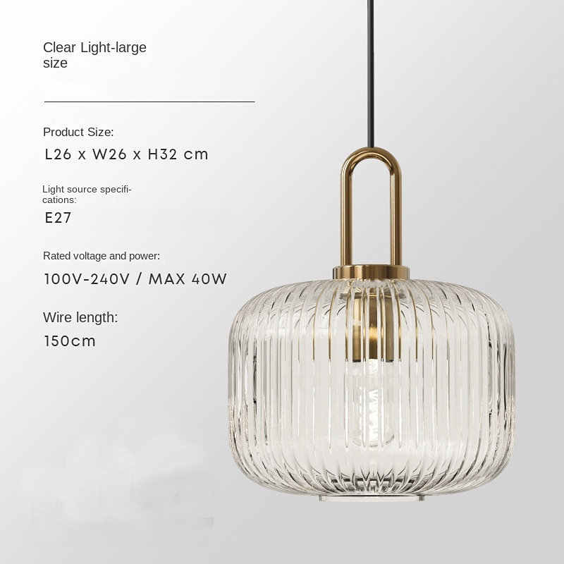 Mid century pendant light retro design glass lampRestaurant Hotel Simple Decorative Light(WH-AP-602)