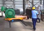 Aluminum factory bay to bay handling electric flat rail transport trailer