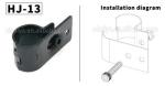 HJ-13 Black Steel Pipe Fittings / Galvanized Pipe Connectors 2.3mm Thickness