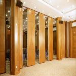 Commercial Wooden Aluminum Acoustic Room Dividers / Office Folding Panel
