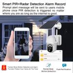 IP65 Outdoor Home Security Camera 3G 4G LTE Cellular Security Camera 2K FHD No