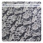 Eco Friendly Lace Metallic Nylon Fabric For Apparel Black CY-LW0219