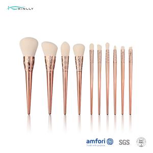 China 10pcs Artificial Fiber Poly Bag Synthetic Hair Makeup Brush factory