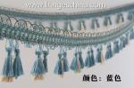Handmade fashionable chain beads lace tassels fringes for curtain/sofa/pillow