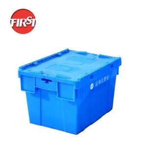 China 400x300x260mm Heavy Duty Nesting Crates Plastic Totes Warehouse Storage on sale