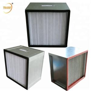 China 99.99% Deep Pleated Air Filter AHU HEPA Filter Water Resistant factory