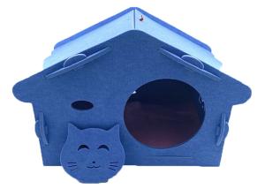 China 36.5*39.5*51.5CM Detachable EN71 Felt Pet Cave House factory