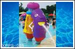 Fiberglass, PVC Kids Recreation Waterpark Equipments, Pencil Spray Park