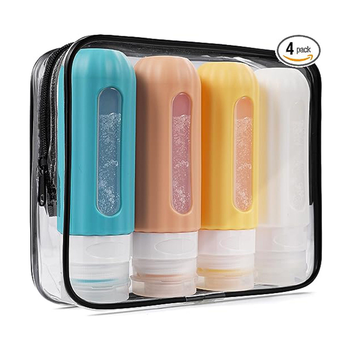 China Leak Proof Silicone Travel Bottles Refillable Lightweight 3oz/90ml factory