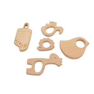 China Wooden Baby Toys Montessori Toys Fun Animal Toys, Smooth Natural Wood, Wood Animal Learning Toy factory
