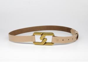 China 103cm Women's Fashion Leather Belts With Metal Buckle factory
