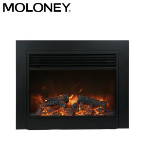China 862mm Corner Stand Big Flat Edge Wood Mantel Fireplace With Wood Burning Effect factory