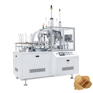 Full Automatic Square Kraft Paper Lunch Box Making Machine