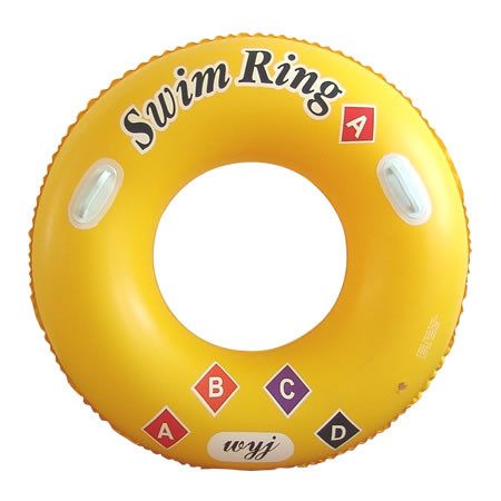 Newly inflatable swimming ring with funny learning letter for kids, with safe